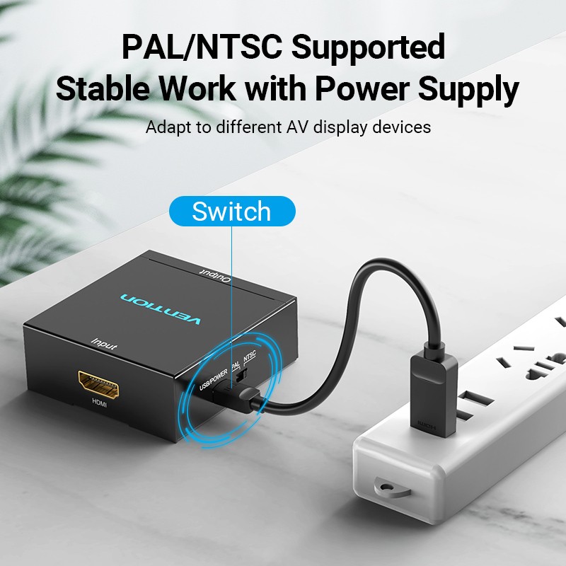 Buy Vention Converter - AEEB0 - HDMI to 3RCA USB Powered in Cyprus, Nicosia, Limassol, Larnaka, Pafos