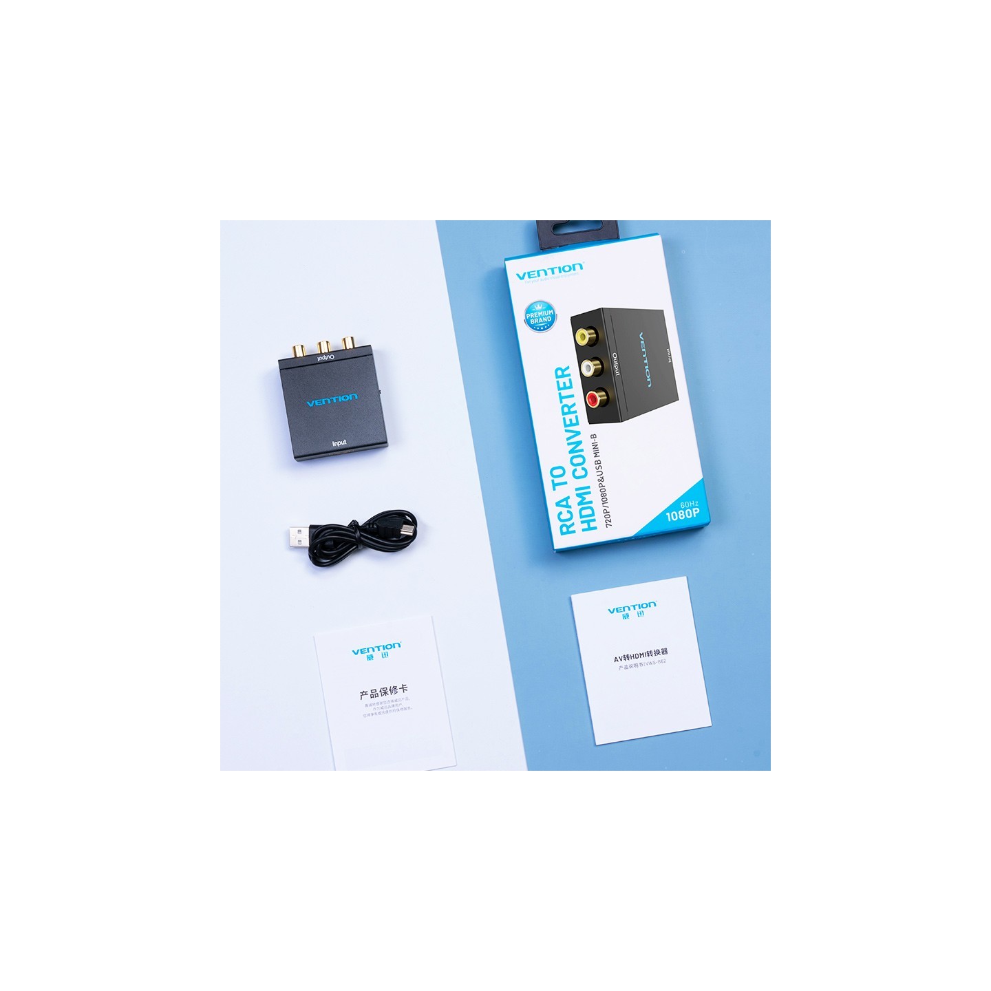 Vention Converter - AEEB0 - HDMI to 3RCA USB Powered — Buy in Cyprus with Fast Delivery