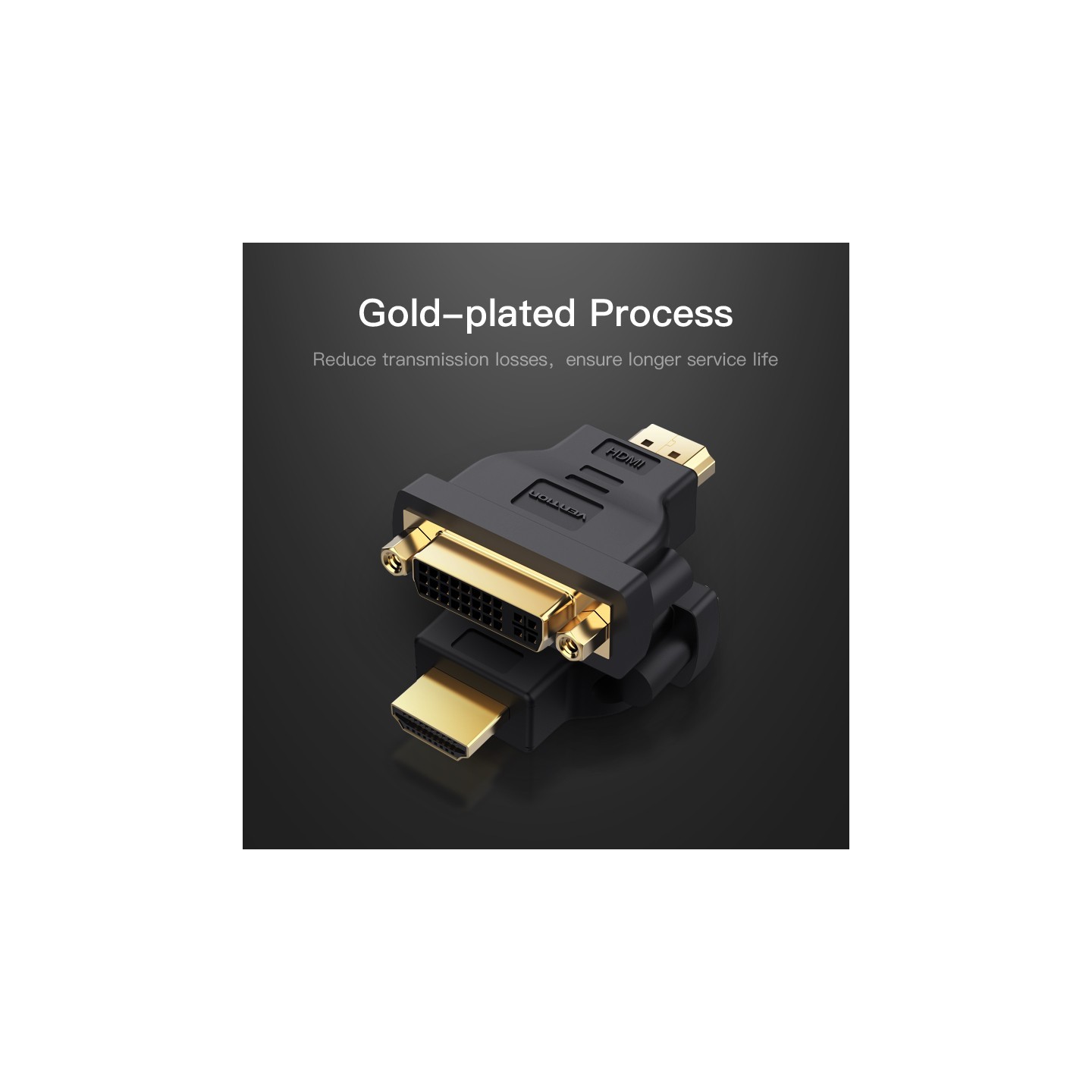 Vention HDMI Adaptor Male to DVI Female - ECCB0 - 24+5 Bi-Direction — Buy in Cyprus with Fast Delivery