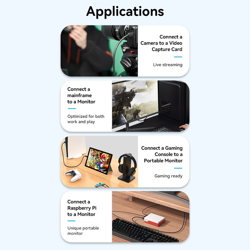 Buy Vention HDMI to HDMI Mini Cable 1.5m - AGHBG - HDMI to HDMI Mini Cable 1.5m in Cyprus, Nicosia, Limassol, Larnaka, Pafos