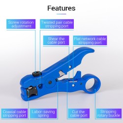 Buy Vention NETWORK Tool Coaxial Cable Stripper - KEBL0 - Coaxial Cable Stripper in Cyprus, Nicosia, Limassol, Larnaka, Pafos