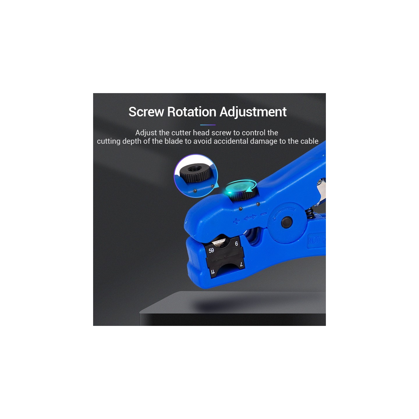 Vention NETWORK Tool Coaxial Cable Stripper - KEBL0 - Coaxial Cable Stripper — Buy in Cyprus with Fast Delivery