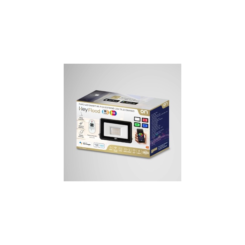 Buy GBC HeyFlood Outdoor Smart WiFi LED Floodlight - RGB+CCT with RC in Cyprus, Nicosia, Limassol, Larnaka, Pafos