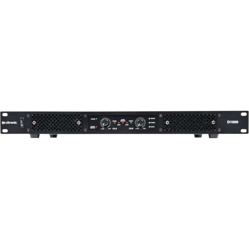 Buy Citronic Class-D Power Amplifier - D1000 - 2x500W @4ohm 172.110UK in Cyprus, Nicosia, Limassol, Larnaka, Pafos