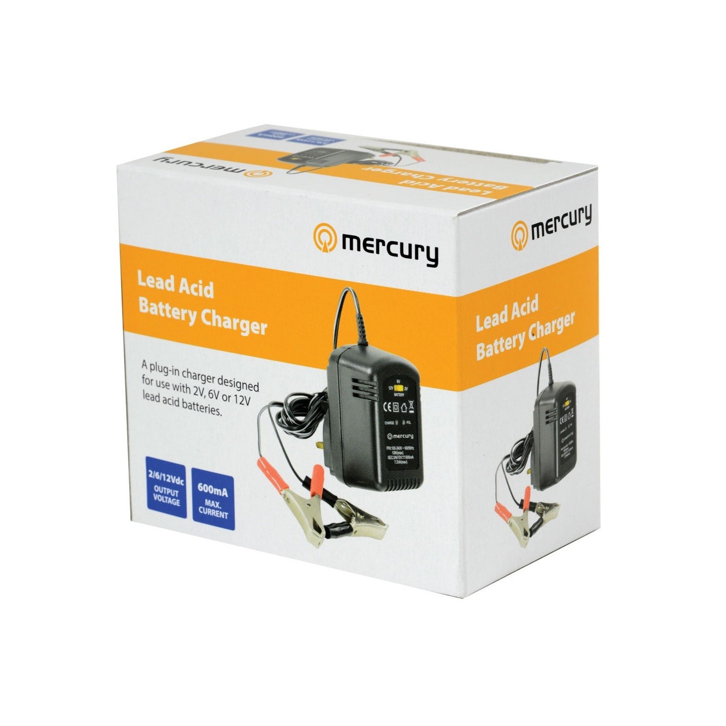 Mercury Lead Acid Battery Charger - 690.004UK - V2 — Buy in Cyprus with Fast Delivery