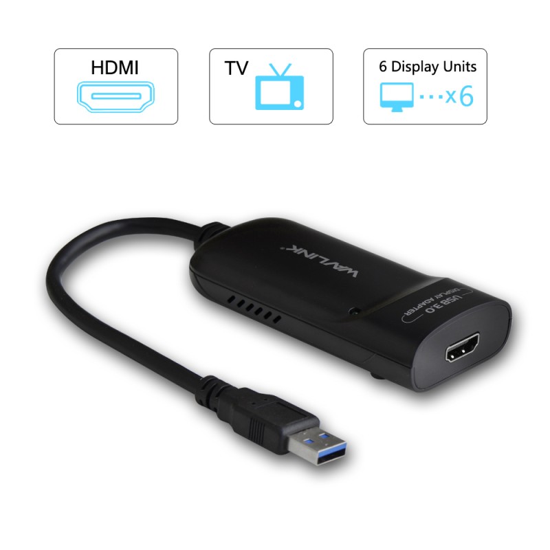 Buy WavLink USB3.0 to HDMI 2K Adapter (Up to 6 Monitors) - UG3501H - USB3.0 to H... in Cyprus, Nicosia, Limassol, Larnaka, Pafos