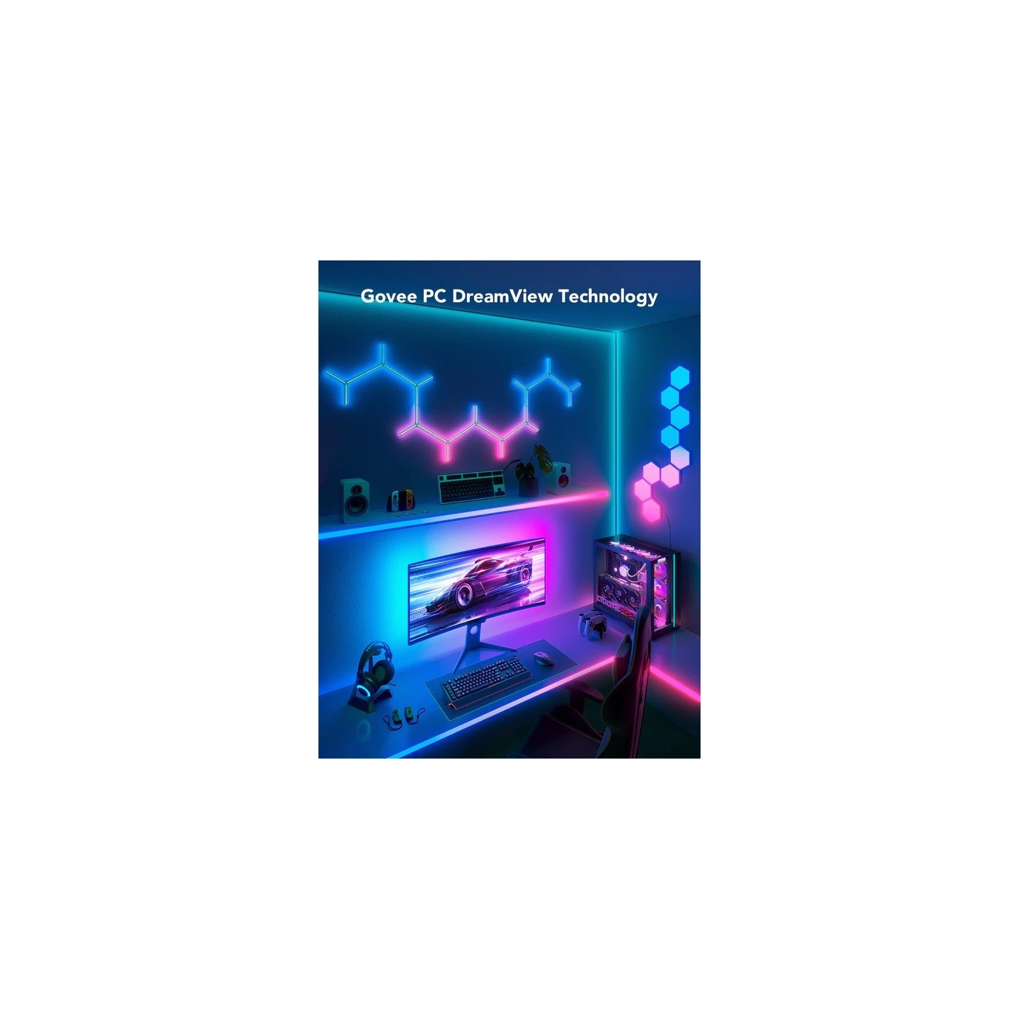 Govee Gaming Light Strip G1 - H6609 - for 27'-34' PC Monitor — Buy in Cyprus with Fast Delivery