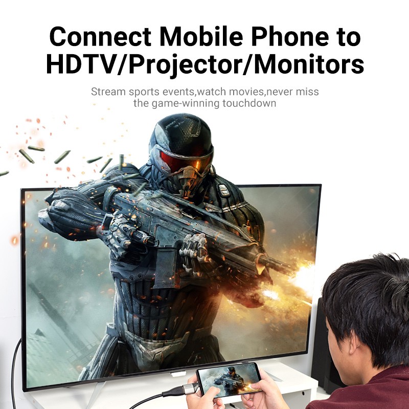 Buy Vention Converter USB-C to HDMI Female 4K60Hz - TCAH0 - USB-C to HDMI Female... in Cyprus, Nicosia, Limassol, Larnaka, Pafos