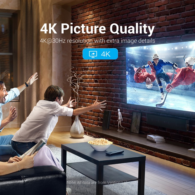 Buy Vention DisplayPort Cable to HDMI - HAGBJ - 4K30Hz - 5.0m in Cyprus, Nicosia, Limassol, Larnaka, Pafos