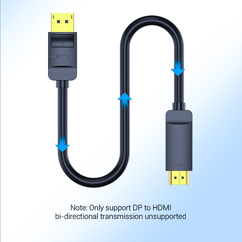 Buy Vention DisplayPort Cable to HDMI - HAGBJ - 4K30Hz - 5.0m in Cyprus, Nicosia, Limassol, Larnaka, Pafos