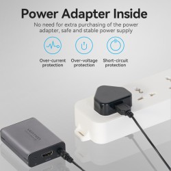 Buy Vention HDMI Extender over Ethernet 50m - AKGH0-UK - with UK PSU in Cyprus, Nicosia, Limassol, Larnaka, Pafos