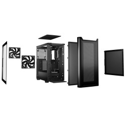 Buy be quiet! Pure Base 501 Airflow Window - Mid Tower PC Case - Black, Tempered... in Cyprus, Nicosia, Limassol, Larnaka, Pafos