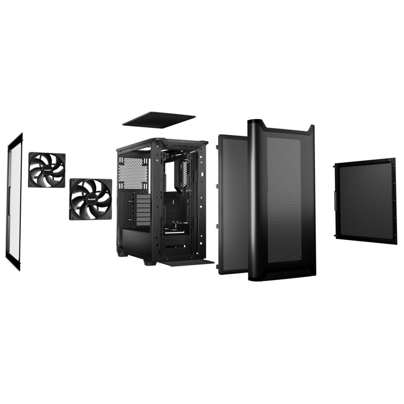 Buy be quiet! Pure Base 501 Airflow Window - Mid Tower PC Case - Black, Tempered... in Cyprus, Nicosia, Limassol, Larnaka, Pafos
