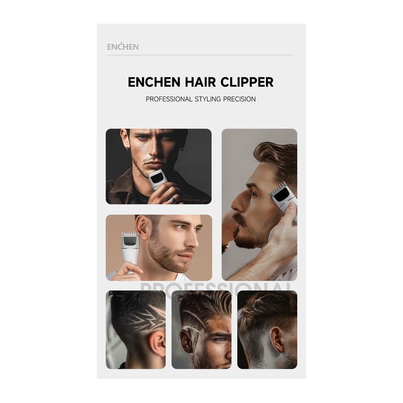 Buy Enchen Hair Clipper - BOOST 2 - USB-C 1200mAh White in Cyprus, Nicosia, Limassol, Larnaka, Pafos