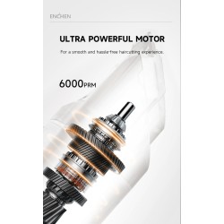 Buy Enchen Hair Clipper - BOOST 2 - USB-C 1200mAh White in Cyprus, Nicosia, Limassol, Larnaka, Pafos