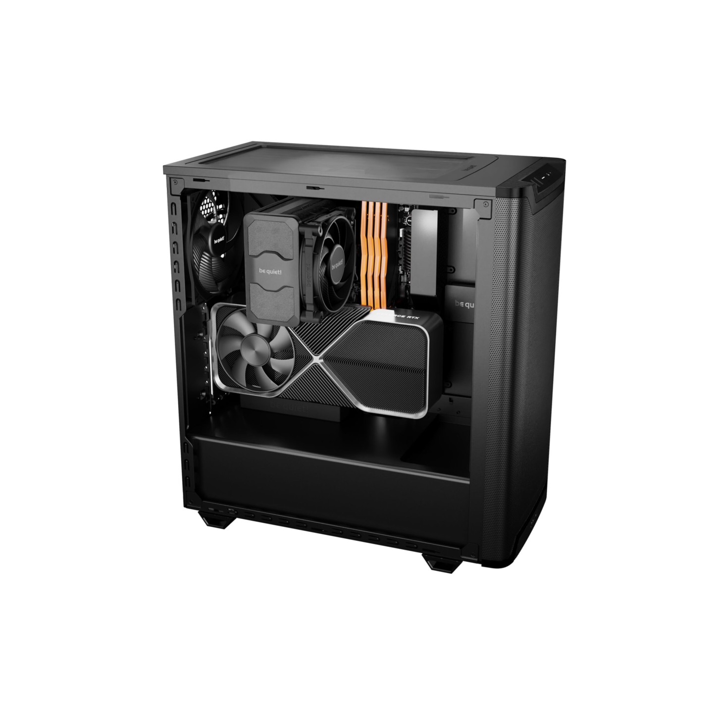 be quiet! Pure Base 501 Airflow Window - Mid Tower PC Case - Black, Tempered Glass, USB-C — Buy in Cyprus with Fast Delivery