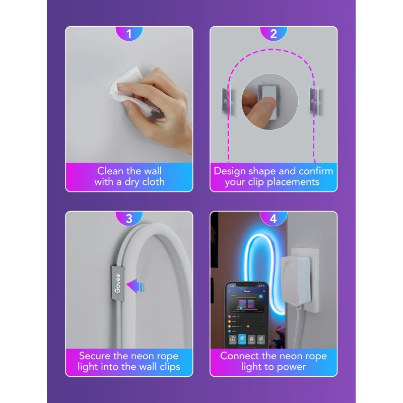 Buy Govee Neon LED Strip Light - H61A2 - 5m in Cyprus, Nicosia, Limassol, Larnaka, Pafos