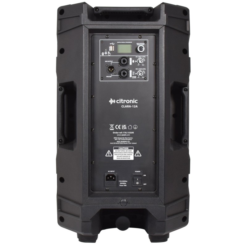 Buy Citronic Active Speaker - CLARA-12A - 12'' 800W DSP BT 178.152UK in Cyprus, Nicosia, Limassol, Larnaka, Pafos