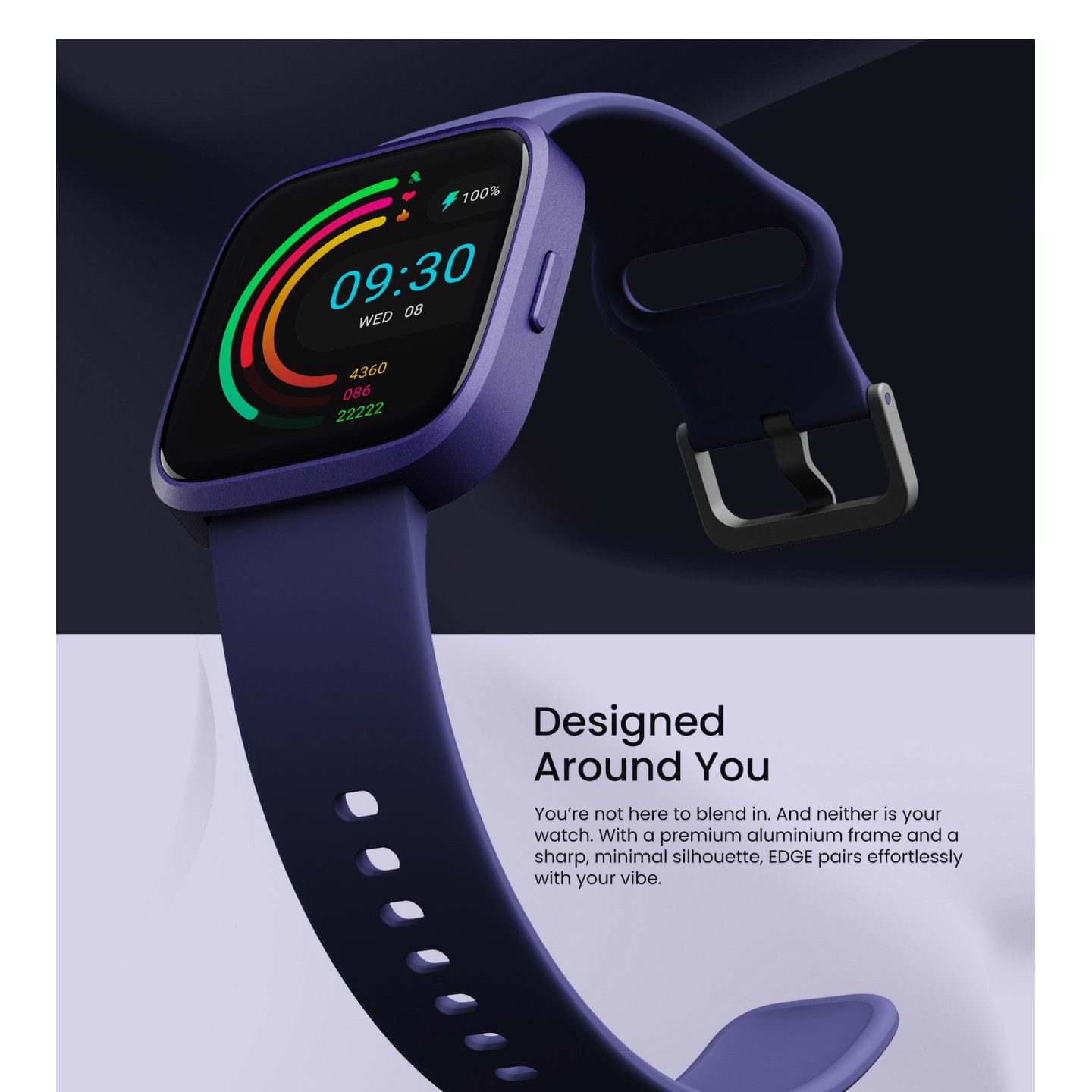 HiFuture Fashion SmartWatch - EDGE - Purple — Buy in Cyprus with Fast Delivery