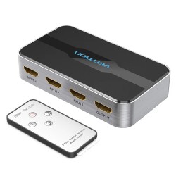 Buy Vention HDMI Switch - AFOH0 - 3-Port 4K 2.0 w Remote Control in Cyprus, Nicosia, Limassol, Larnaka, Pafos