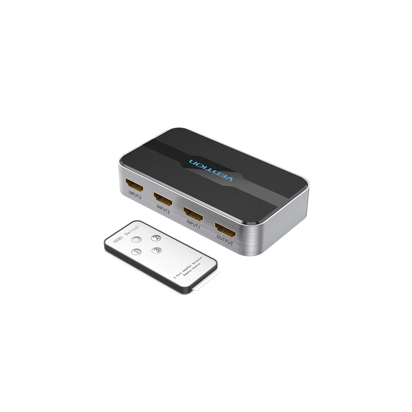 Vention HDMI Switch - AFOH0 - 3-Port 4K 2.0 w Remote Control — Buy in Cyprus with Fast Delivery