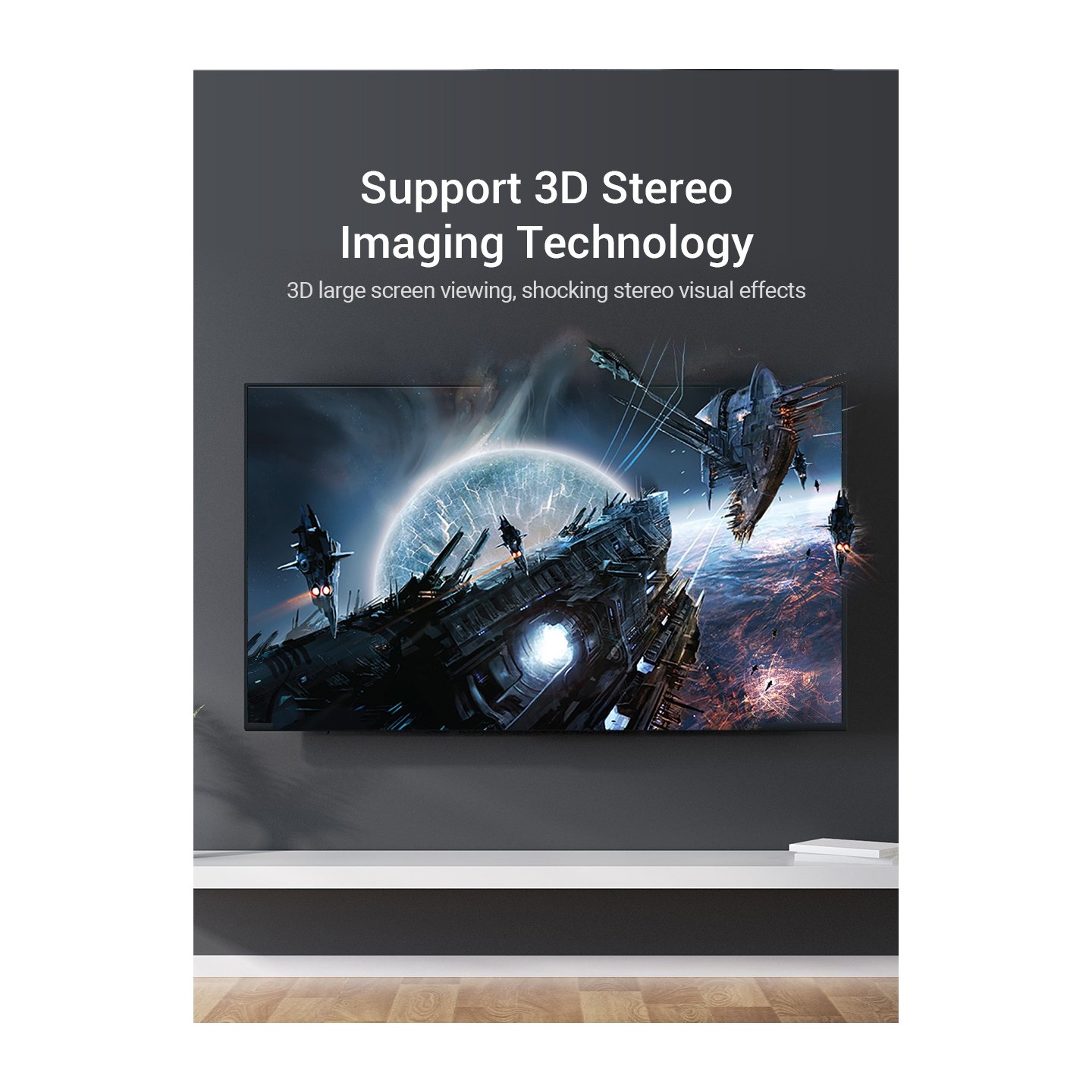 Vention HDMI Switch - AFOH0 - 3-Port 4K 2.0 w Remote Control — Buy in Cyprus with Fast Delivery