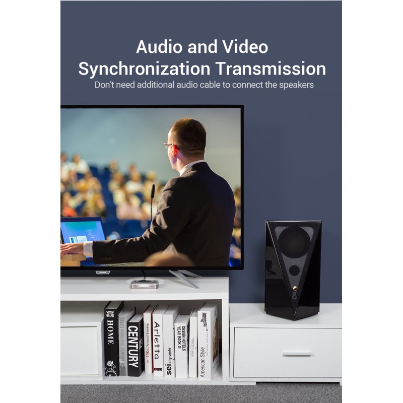 Buy Vention HDMI Switch - AFOH0 - 3-Port 4K 2.0 w Remote Control in Cyprus, Nicosia, Limassol, Larnaka, Pafos