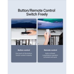 Buy Vention HDMI Switch - AFOH0 - 3-Port 4K 2.0 w Remote Control in Cyprus, Nicosia, Limassol, Larnaka, Pafos