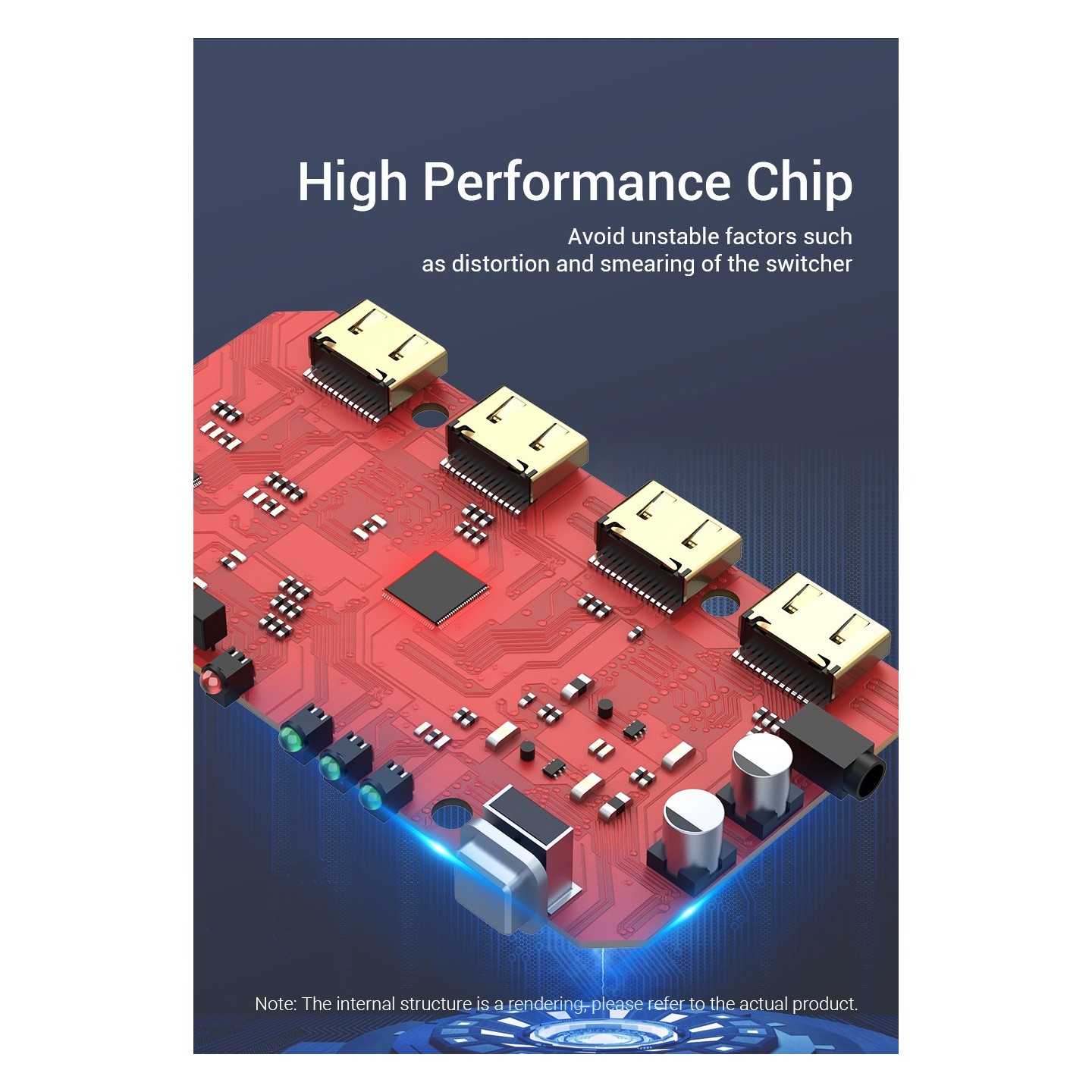 Vention HDMI Switch - AFOH0 - 3-Port 4K 2.0 w Remote Control — Buy in Cyprus with Fast Delivery