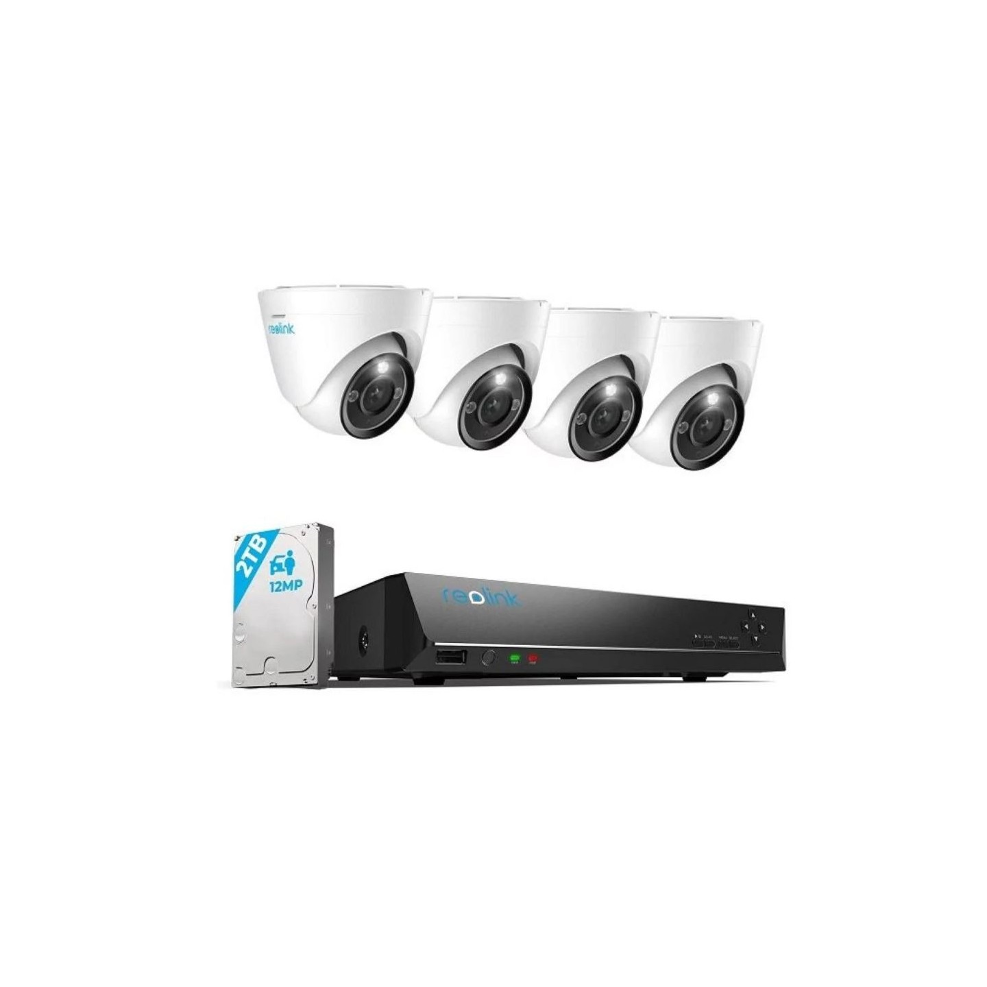 Reolink KIT - RLK8-1200D4-A - 8xChNVR+4x12MP Dome+2TB NVR — Buy in Cyprus with Fast Delivery