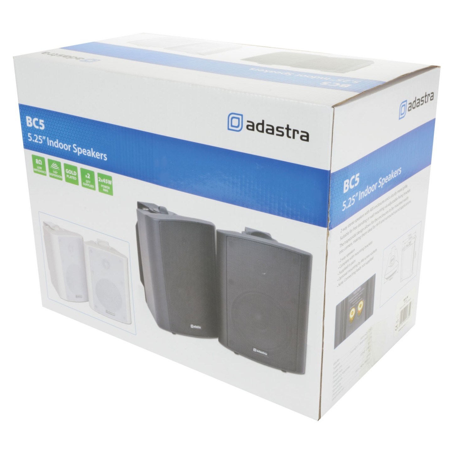 Adastra BC5W 5.25'' Indoor Speakers White - 100.904UK - PAIR — Buy in Cyprus with Fast Delivery