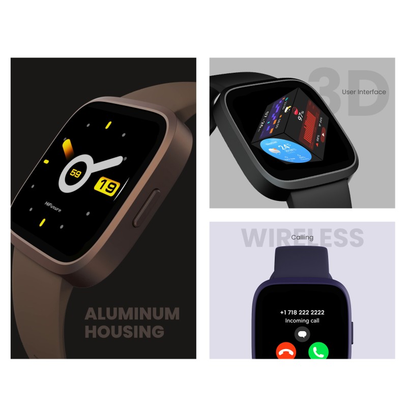 Buy HiFuture Fashion SmartWatch - EDGE - Black in Cyprus, Nicosia, Limassol, Larnaka, Pafos