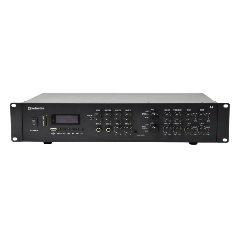 Buy Adastra A4 2 x Independent Stereo Zones Amplifier - 953.404UK - 4x200W USB B... in Cyprus, Nicosia, Limassol, Larnaka, Pafos