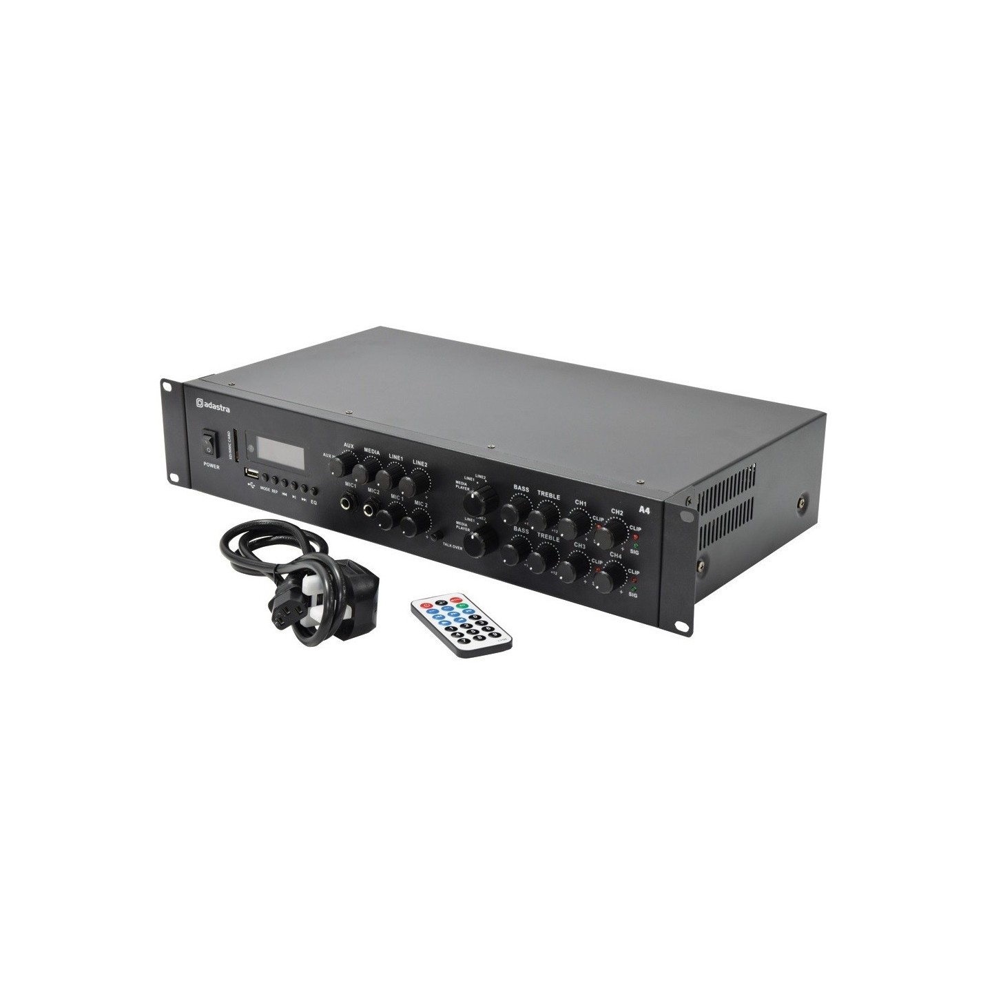 Adastra A4 2 x Independent Stereo Zones Amplifier - 953.404UK - 4x200W USB BT FM — Buy in Cyprus with Fast Delivery