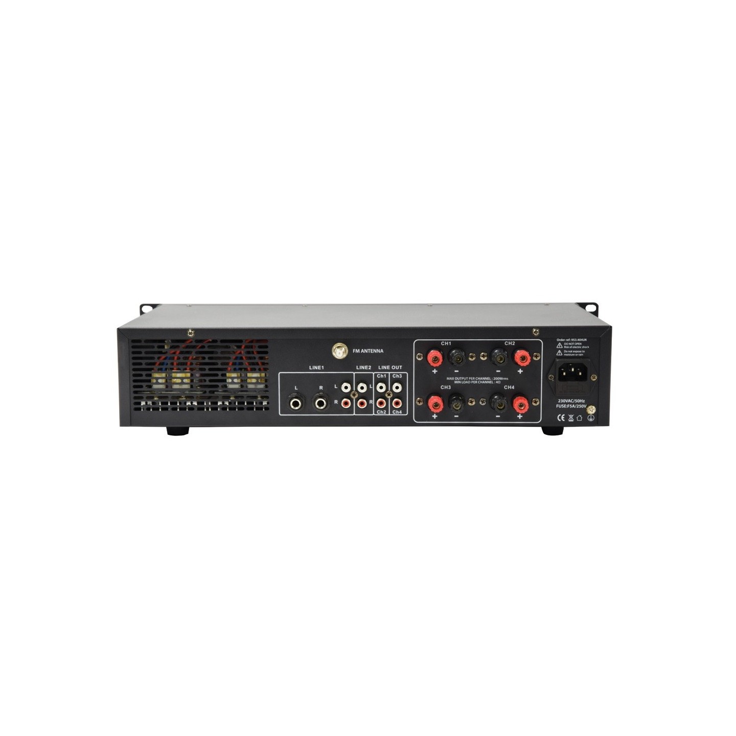 Adastra A4 2 x Independent Stereo Zones Amplifier - 953.404UK - 4x200W USB BT FM — Buy in Cyprus with Fast Delivery