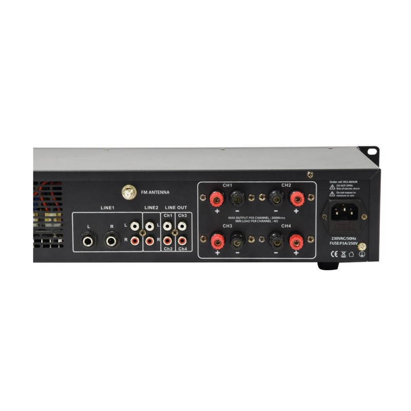 Buy Adastra A4 2 x Independent Stereo Zones Amplifier - 953.404UK - 4x200W USB B... in Cyprus, Nicosia, Limassol, Larnaka, Pafos
