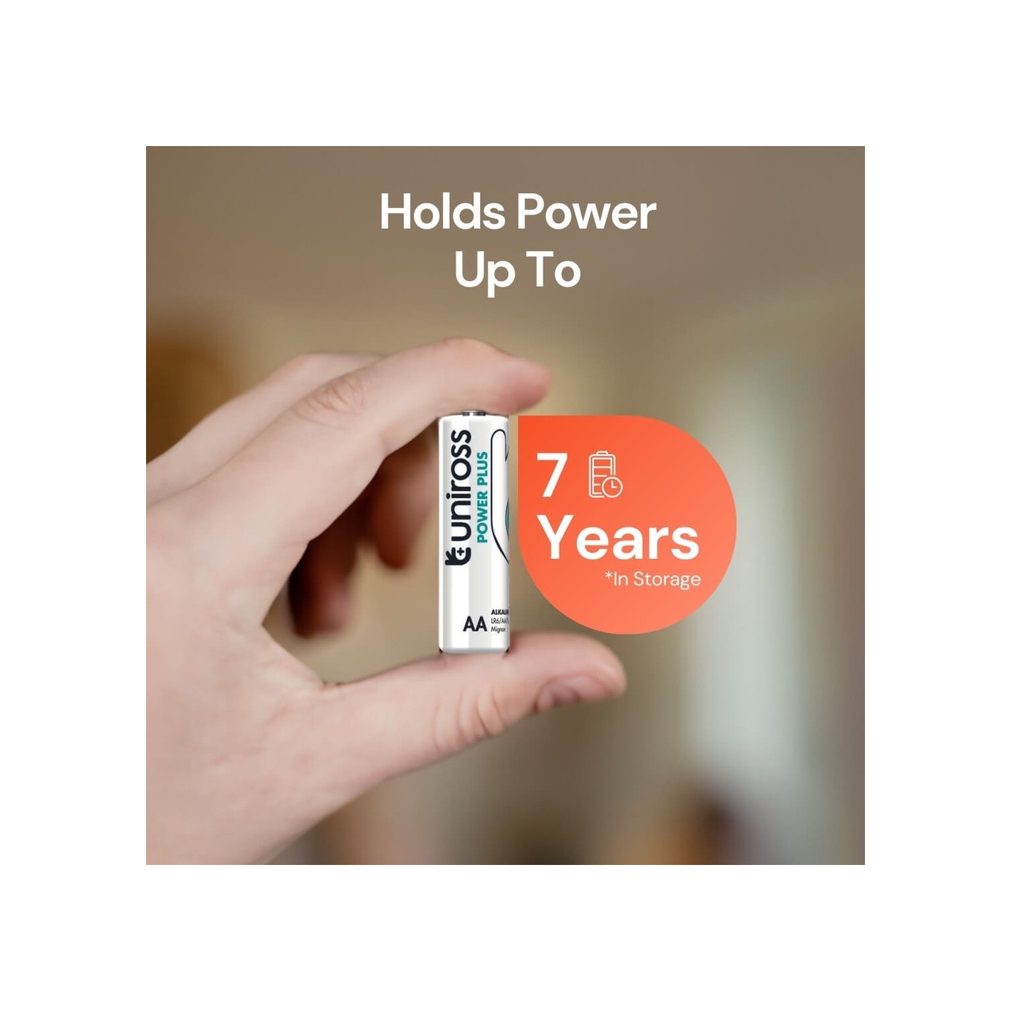 Uniross Power Plus AA Alkaline Batteries - 4 Pcs - New — Buy in Cyprus with Fast Delivery