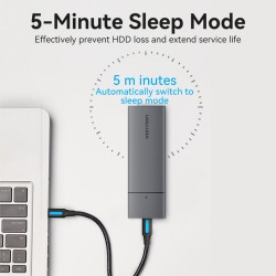 Buy Vention M.2 NVMe SSD Enclosure - KPGH0 - USB 3.1 Gen2 10Gbps Metal in Cyprus, Nicosia, Limassol, Larnaka, Pafos