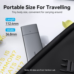 Buy Vention M.2 NVMe SSD Enclosure - KPGH0 - USB 3.1 Gen2 10Gbps Metal in Cyprus, Nicosia, Limassol, Larnaka, Pafos