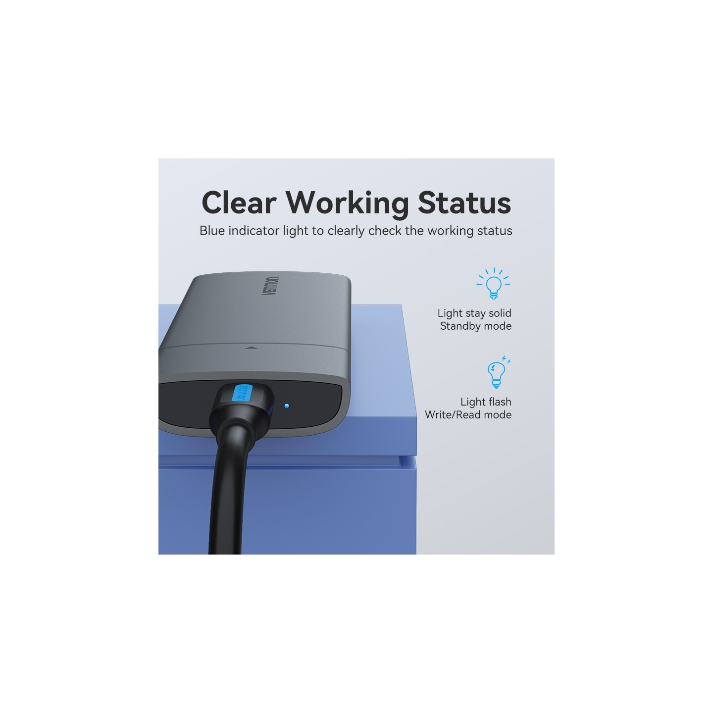 Vention M.2 NVMe SSD Enclosure - KPGH0 - USB 3.1 Gen2 10Gbps Metal — Buy in Cyprus with Fast Delivery