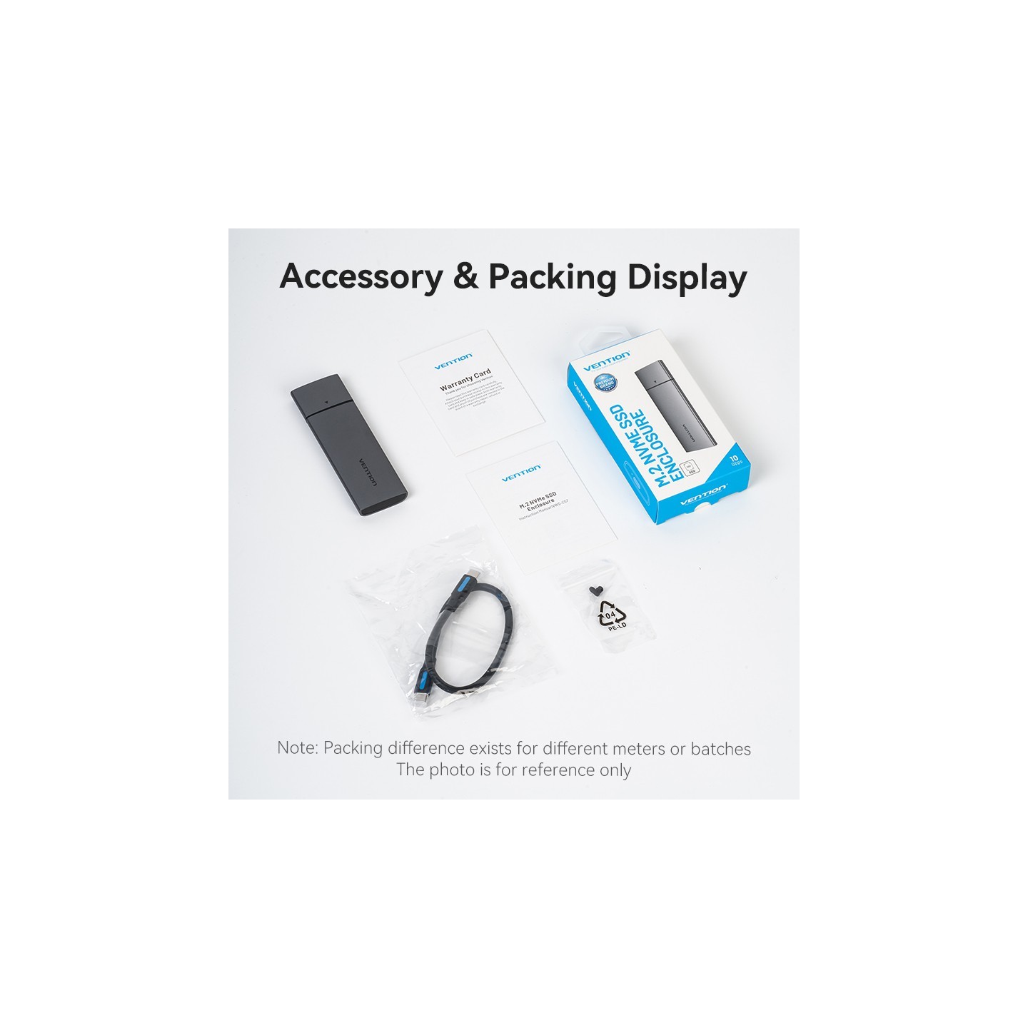 Vention M.2 NVMe SSD Enclosure - KPGH0 - USB 3.1 Gen2 10Gbps Metal — Buy in Cyprus with Fast Delivery