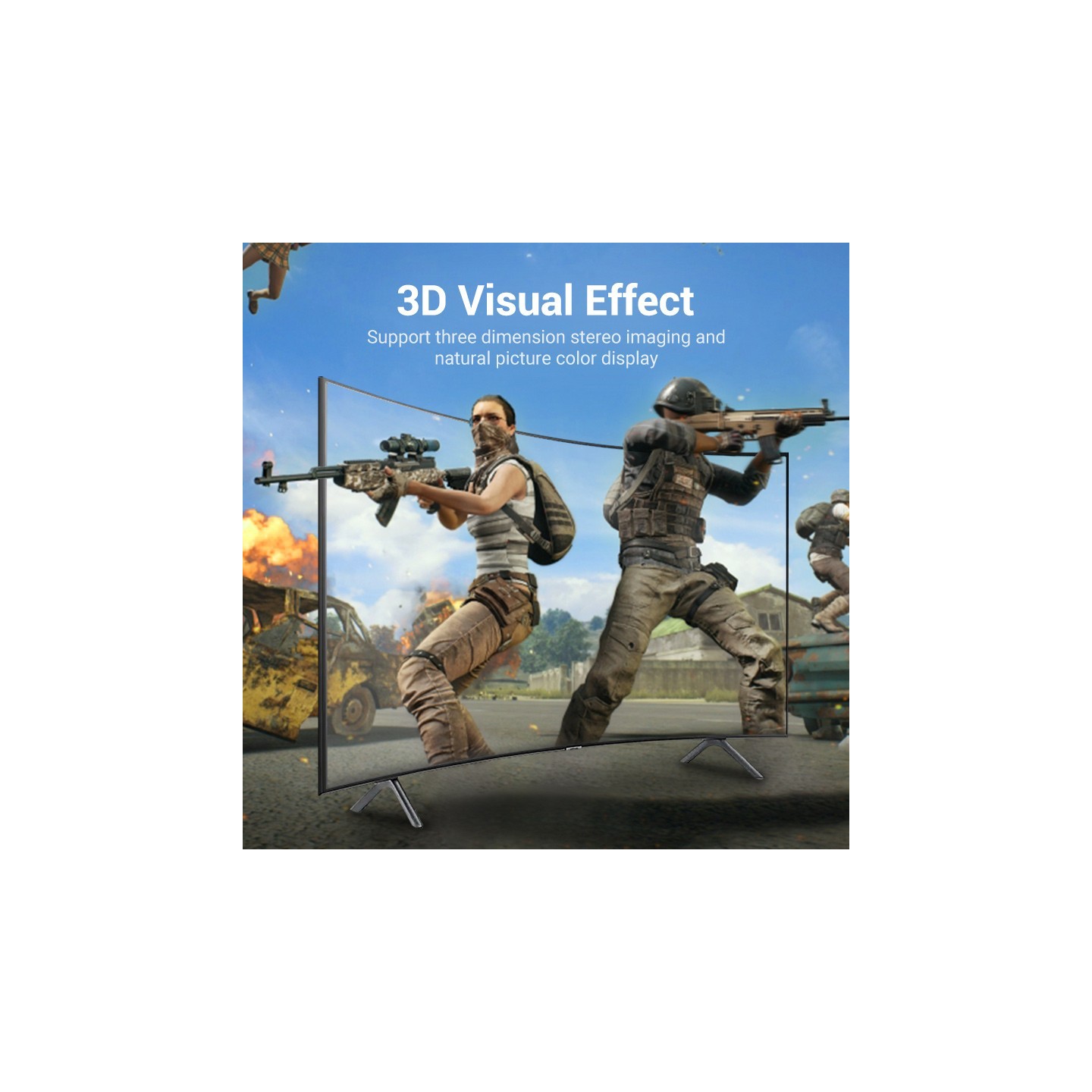 Vention DisplayPort Cable - HCCBJ - DP1.4 8K60Hz Braided 5.0m — Buy in Cyprus with Fast Delivery