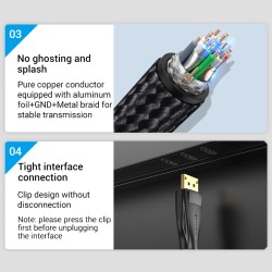 Buy Vention DisplayPort Cable - HCCBJ - DP1.4 8K60Hz Braided 5.0m in Cyprus, Nicosia, Limassol, Larnaka, Pafos