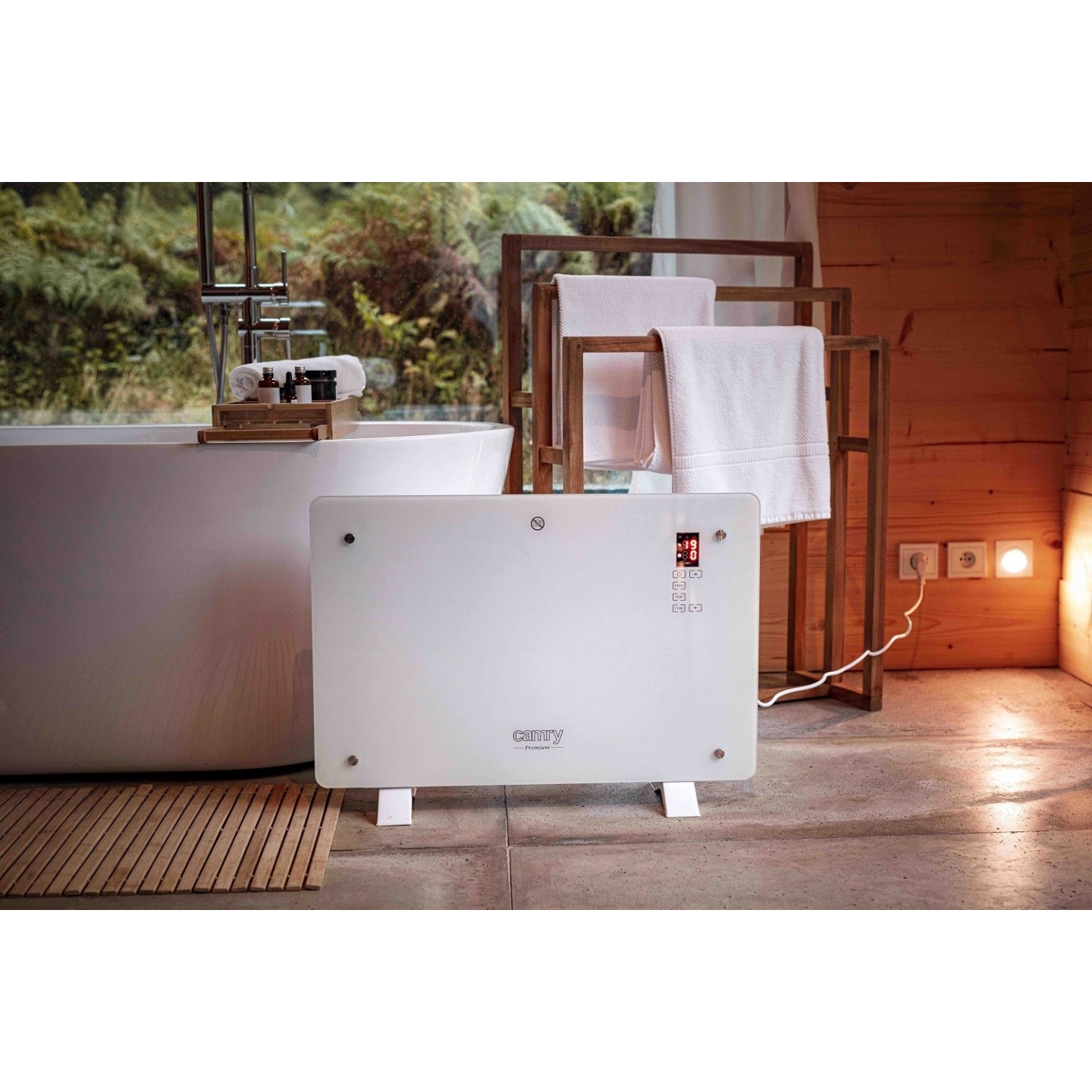 Camry Convection Glass Heater - CR7721 - with Remote — Buy in Cyprus with Fast Delivery