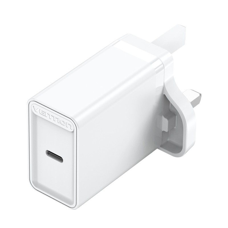 Buy Vention Charger Wall - FAIW0-UK - 30W 1xUSBC UK Plug White in Cyprus, Nicosia, Limassol, Larnaka, Pafos