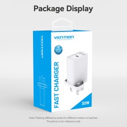 Buy Vention Charger Wall - FAIW0-UK - 30W 1xUSBC UK Plug White in Cyprus, Nicosia, Limassol, Larnaka, Pafos
