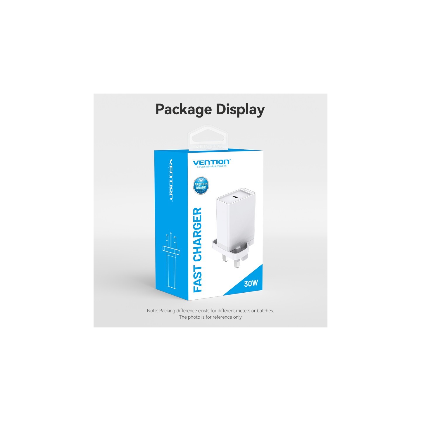 Vention Charger Wall - FAIW0-UK - 30W 1xUSBC UK Plug White — Buy in Cyprus with Fast Delivery