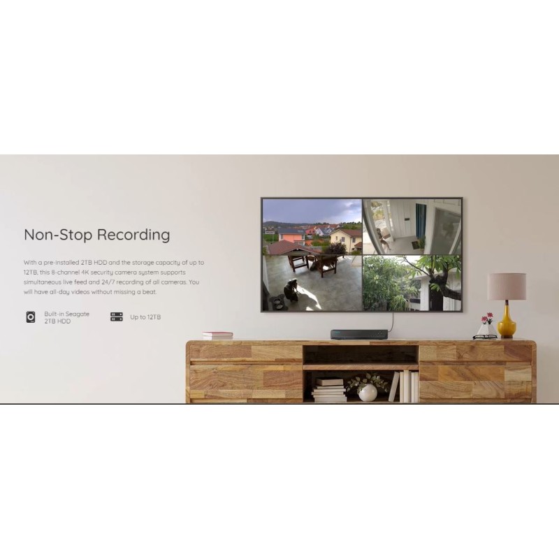 Buy Reolink KIT 8xChNVR+4x8MP Bullet+2TB NVR - RLK8-800B4-8MP - 8xChNVR+4x8MP Bu... in Cyprus, Nicosia, Limassol, Larnaka, Pafos