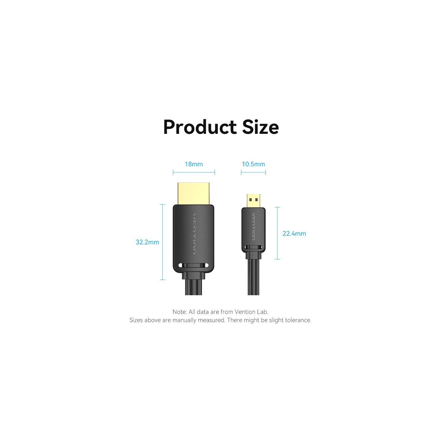 Vention HDMI to HDMI Micro Cable - AGIBI - 3.0m — Buy in Cyprus with Fast Delivery