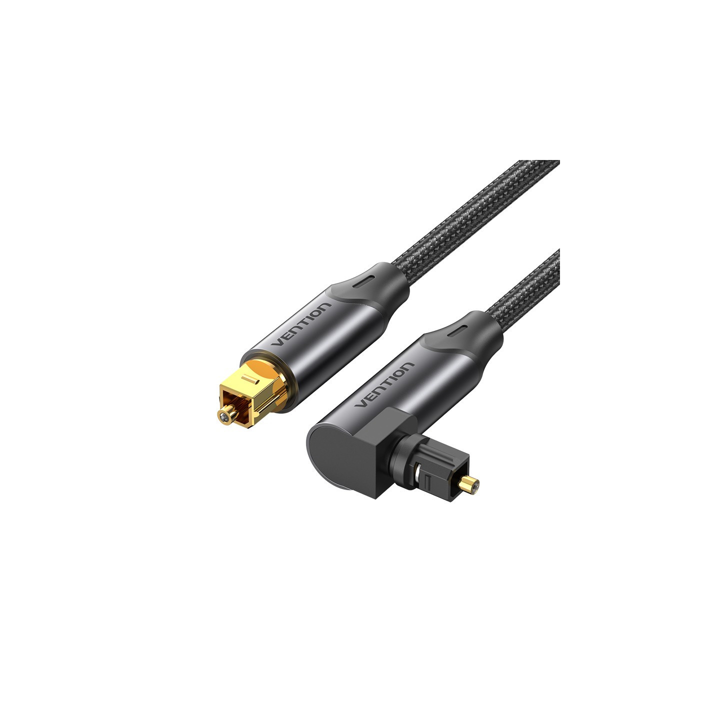 Vention AUDIO Optical Cable - BKDBJ - 90-Degree Aluminium 5.0m Black — Buy in Cyprus with Fast Delivery